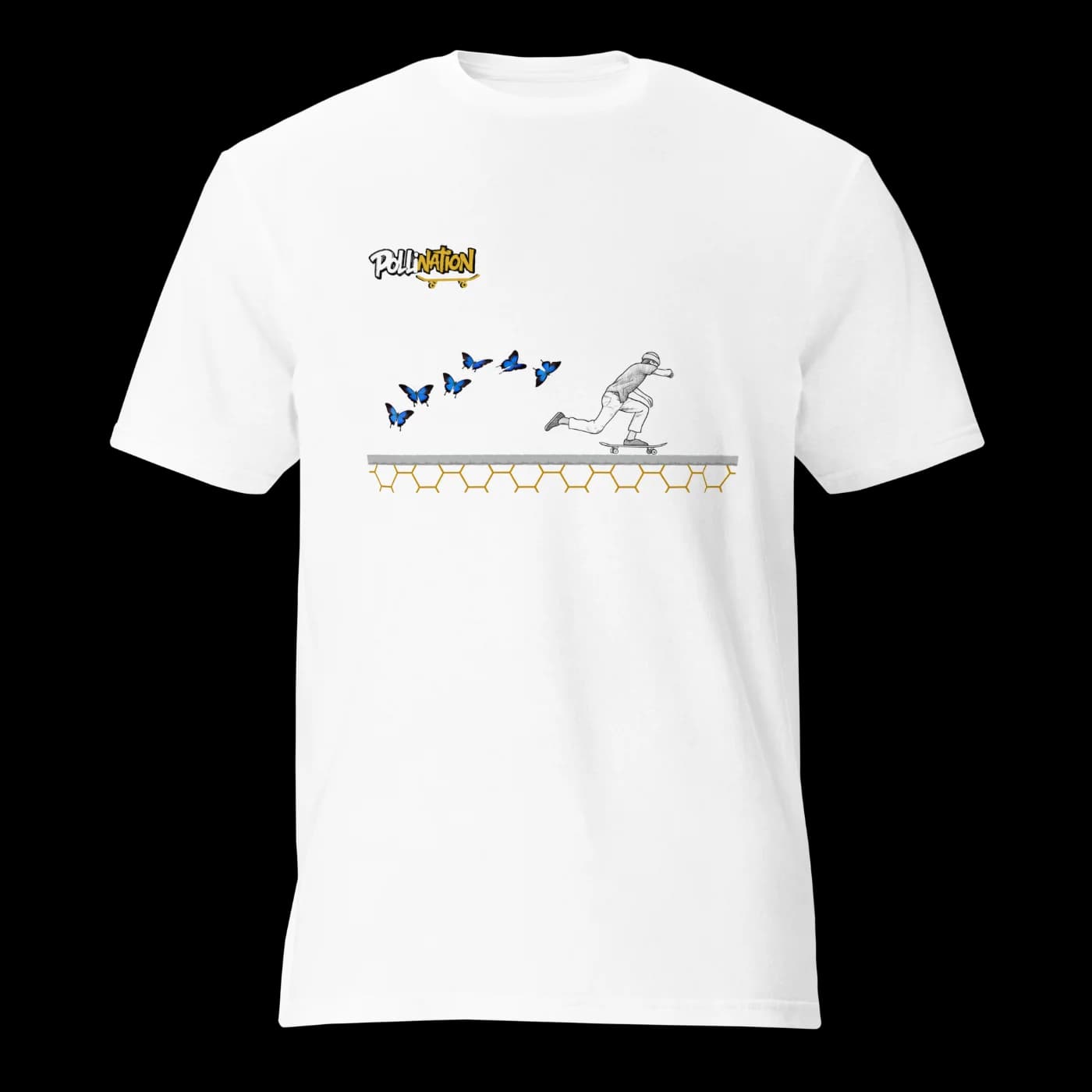 Pollination butterfly shirt